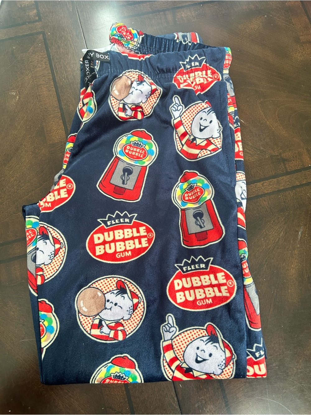 Navy Men’s Pajama Pants - Double Bubble Gum Print
